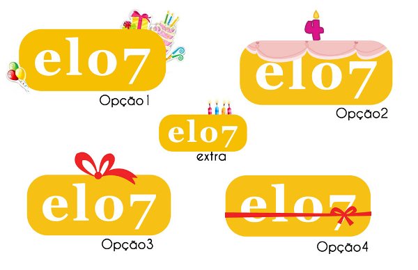 Logo comemorativo para Elo7